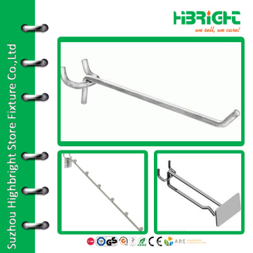 Retail pegboard hook for supermarket